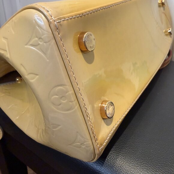 Louis Vuitton Brea MM Hand Bag Purse Citrine Yellow Vernis COA Incl - Picture 11 of 16